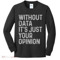 Data Analyst Statistic Statistician Funny Data Engineer Nerd Kids Long Sleeve Shirt thumb 0