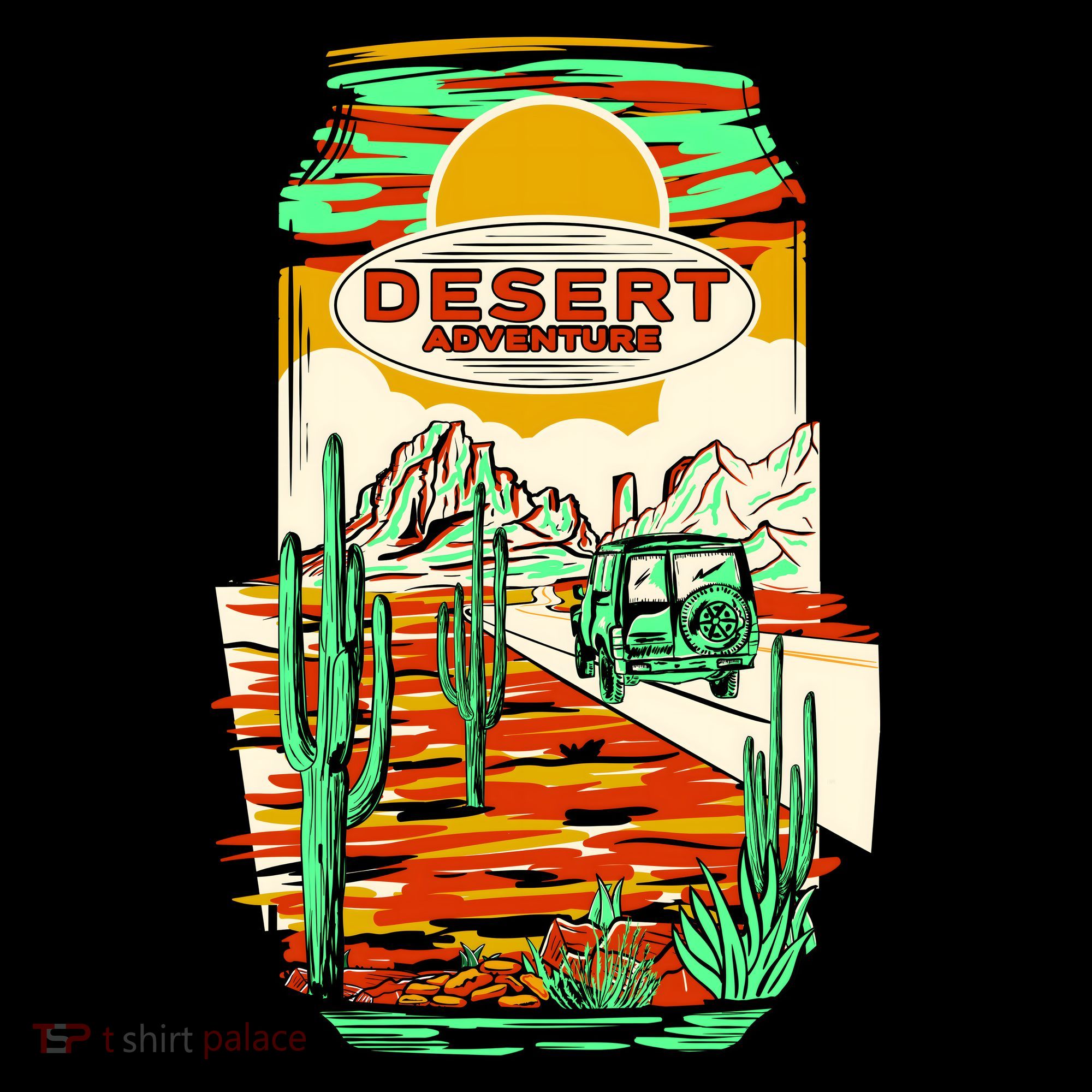 Desert Adventure Soda Can Coaster