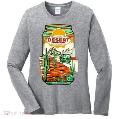 Desert Adventure Soda Can Women's Long Sleeve Shirt