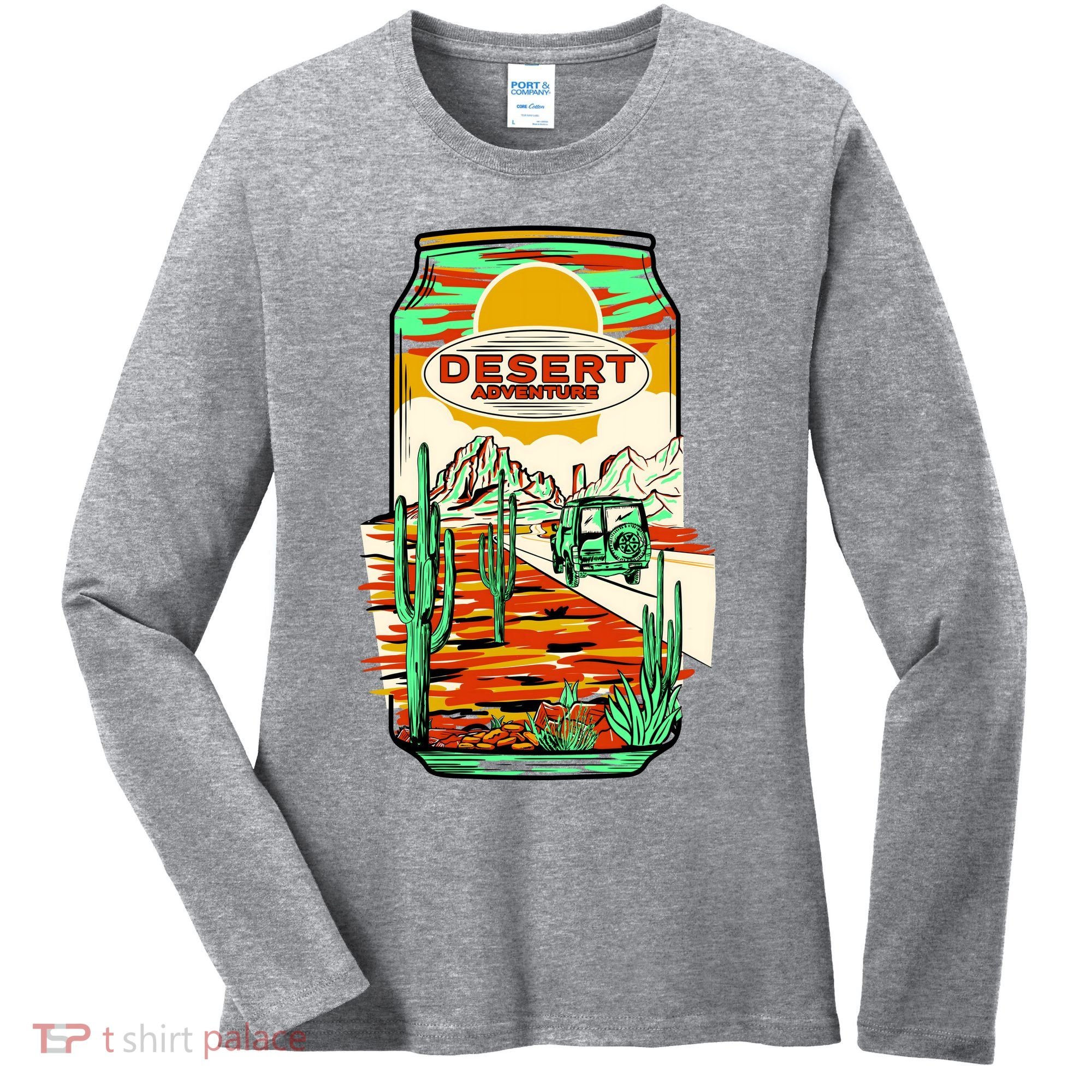 Desert Adventure Soda Can Women's Long Sleeve Shirt