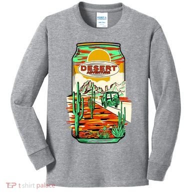 Desert Adventure Soda Can Kids Long Sleeve Shirt
