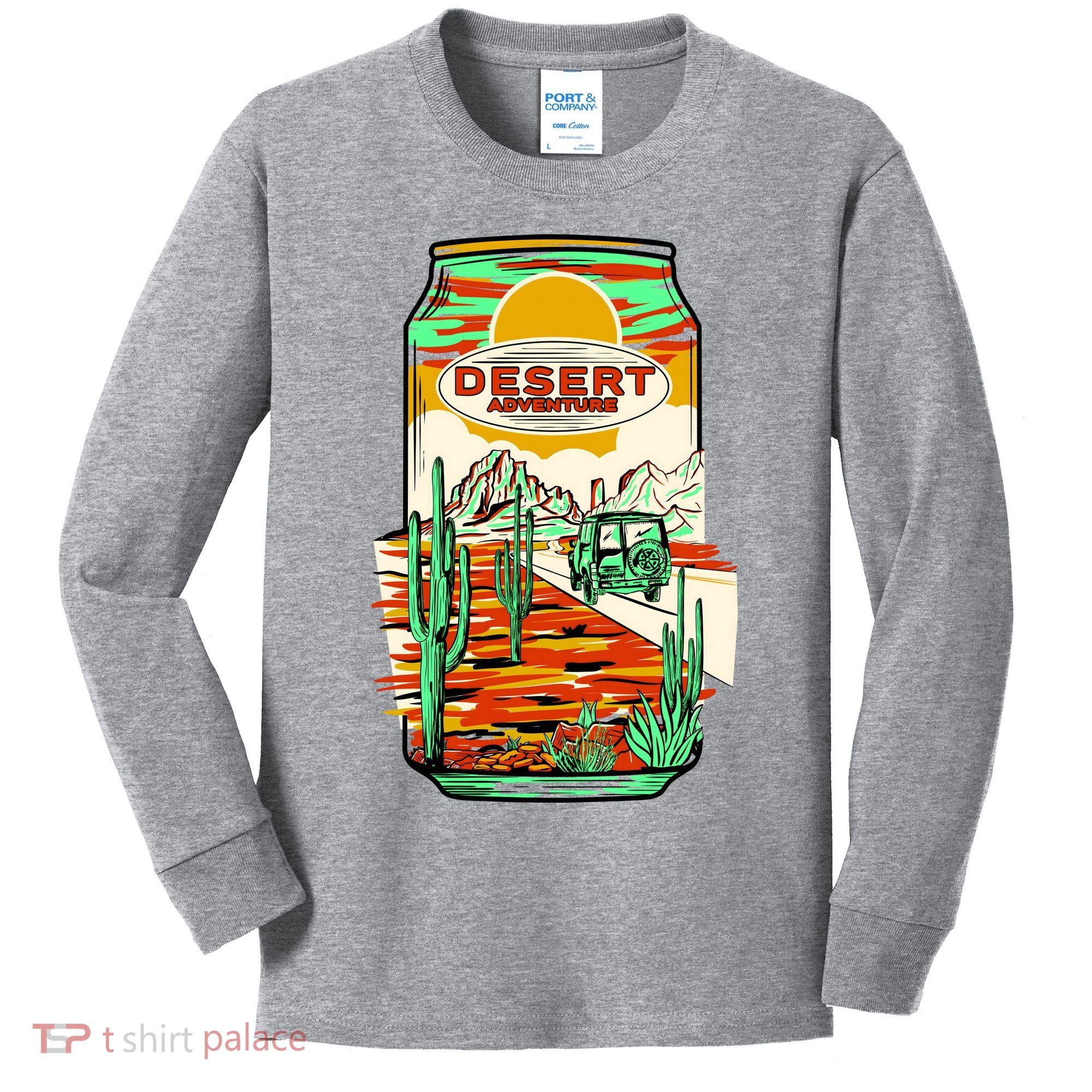 Desert Adventure Soda Can Kids Long Sleeve Shirt