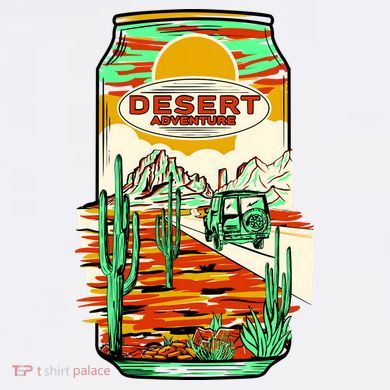 Desert Adventure Soda Can Comfort Colors Garment-Dyed Hooded Sweatshirt