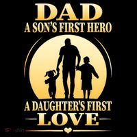 Dad A SonS First Hero A DaughterS First Love Toddler Hoodie thumb 2