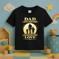 Dad A SonS First Hero A DaughterS First Love Toddler T-Shirt thumb 3