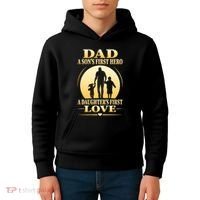 Dad A SonS First Hero A DaughterS First Love Kids Hoodie thumb 4