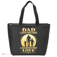 Dad A SonS First Hero A DaughterS First Love Tote Bag thumb 0