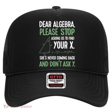 Dear Algebra Stop Asking Me To Find Your X Maths Joke Gift Hat