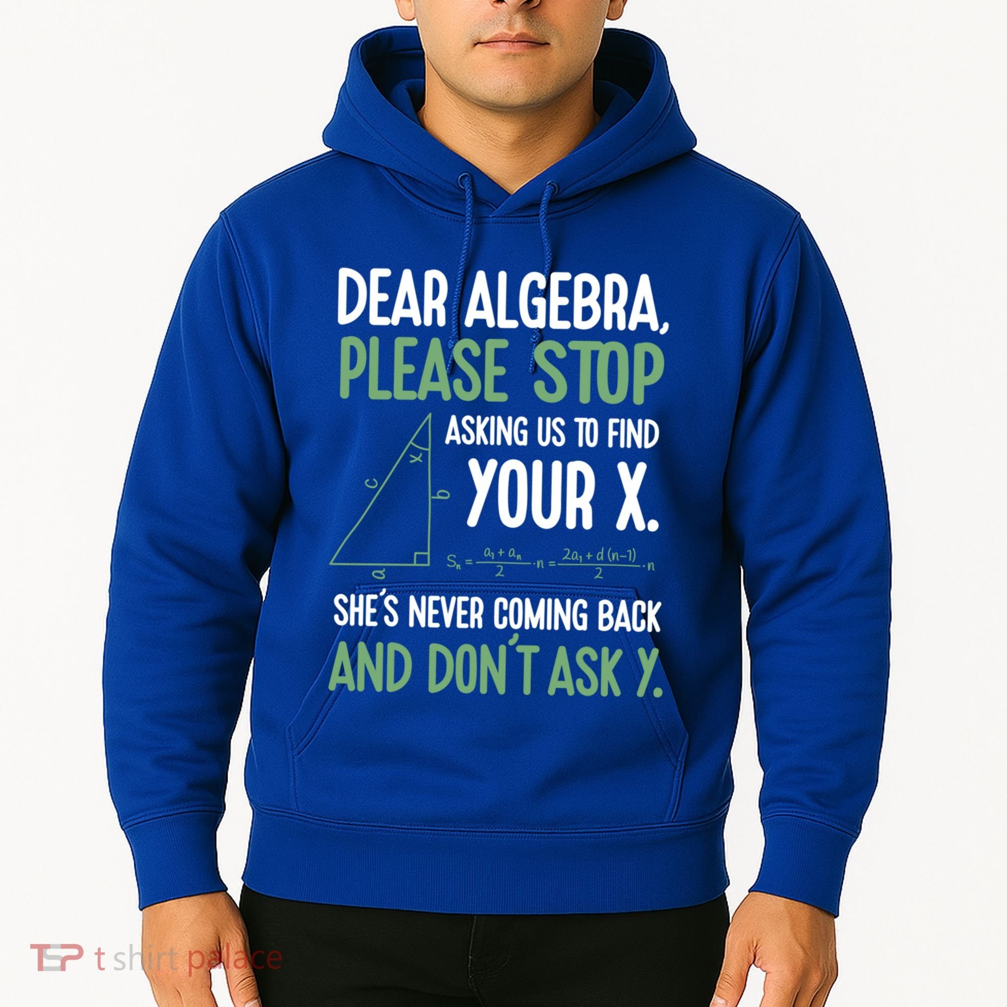 Dear Algebra Stop Asking Me To Find Your X Maths Joke Gift Hoodie