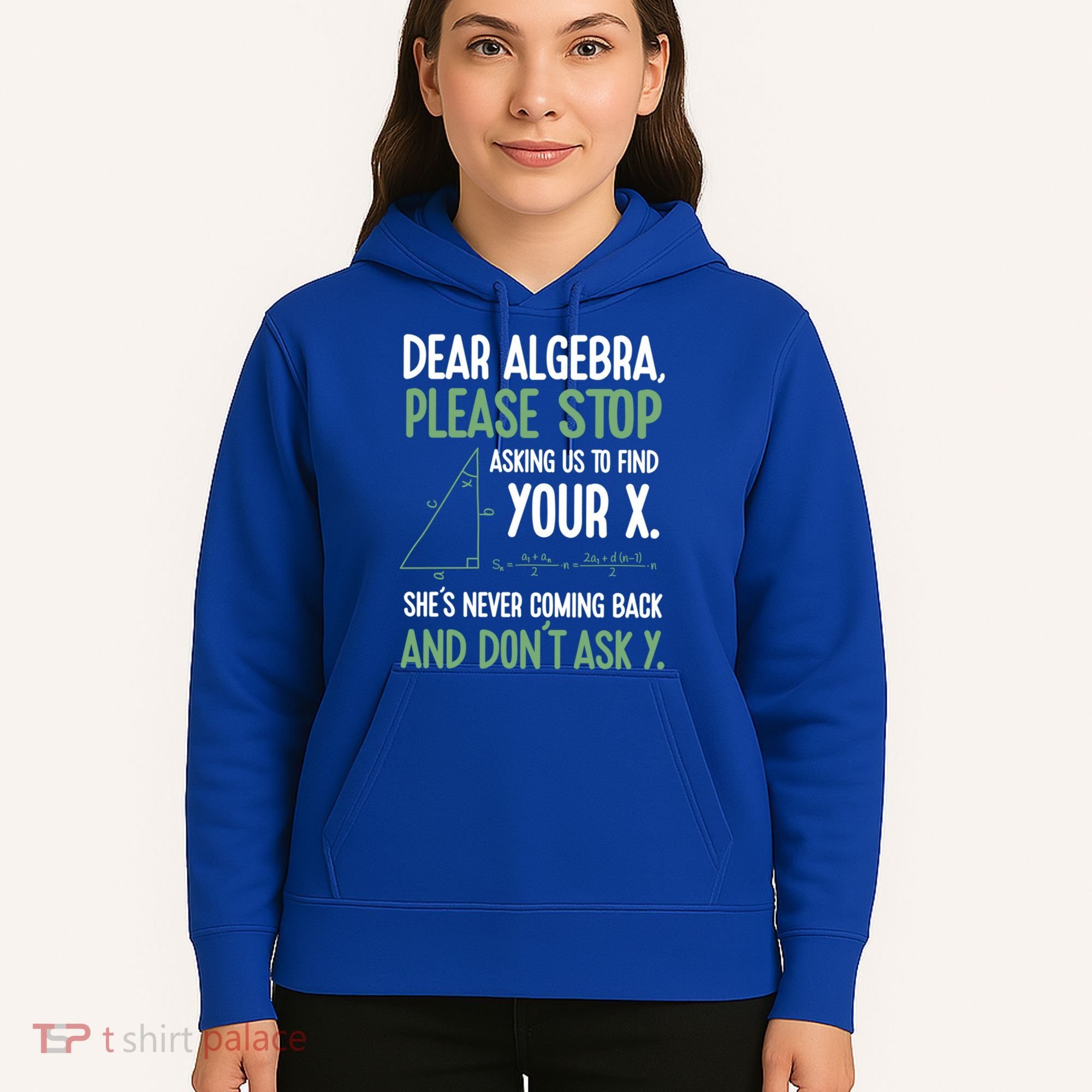 Dear Algebra Stop Asking Me To Find Your X Maths Joke Gift Hoodie