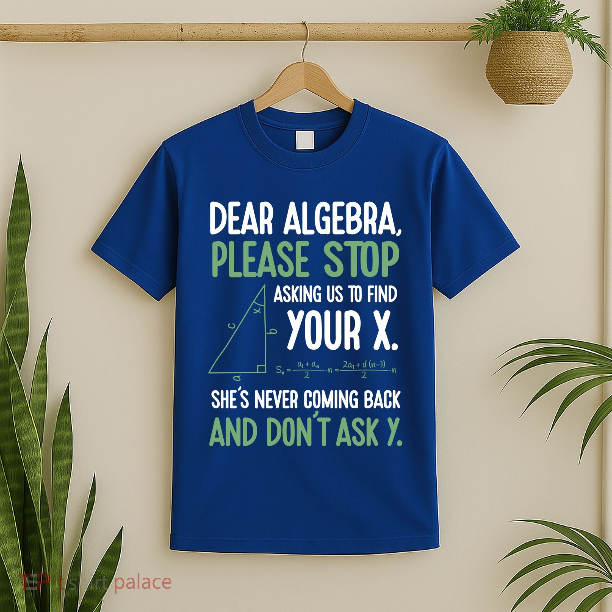 Dear Algebra Stop Asking Me To Find Your X Maths Joke Gift T-Shirt