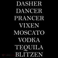 Dasher Dancer Prancer Vixen Moscato Vodka Tequila Blitzen Christmas Backpack thumb 2