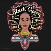 Dashiki Black Queen Doggie Tank thumb 4