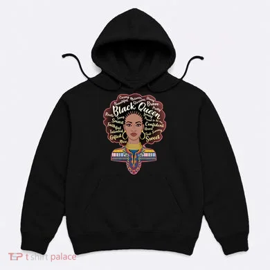 Dashiki Black Queen Hoodie