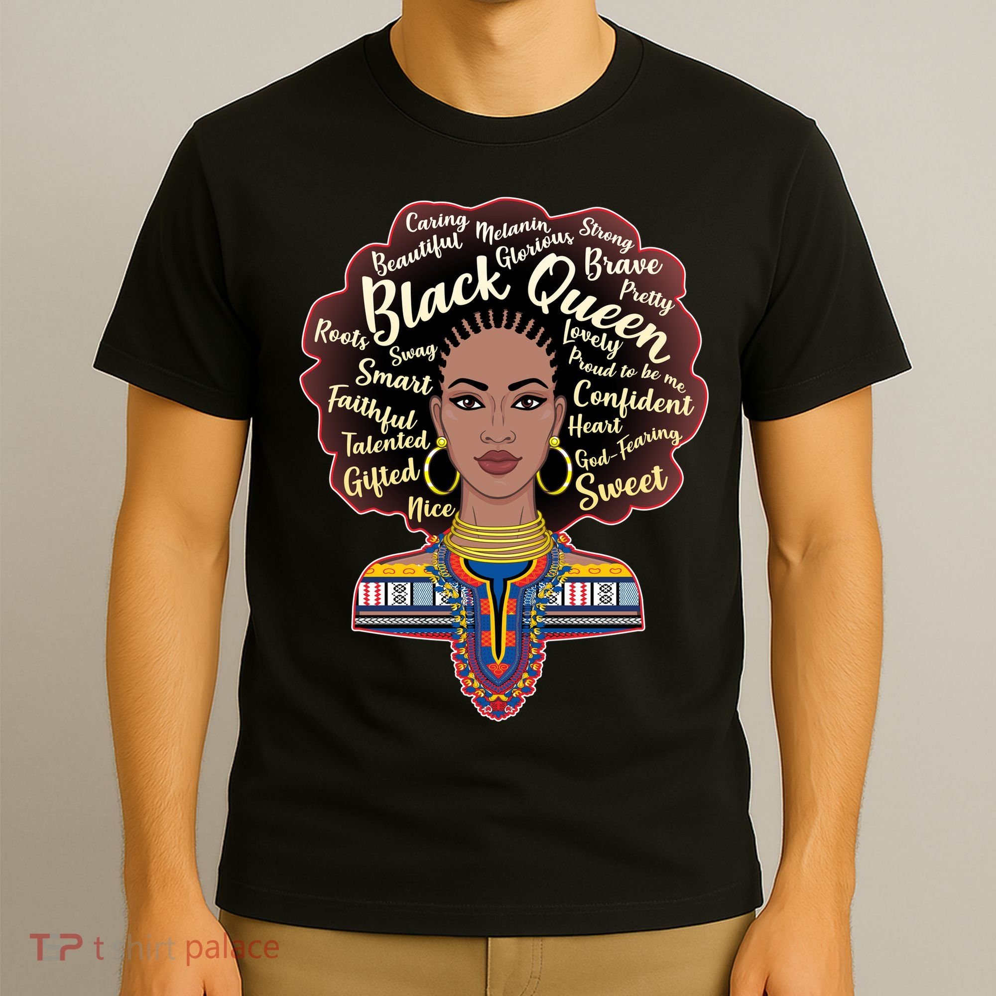 Dashiki Black Queen T-Shirt