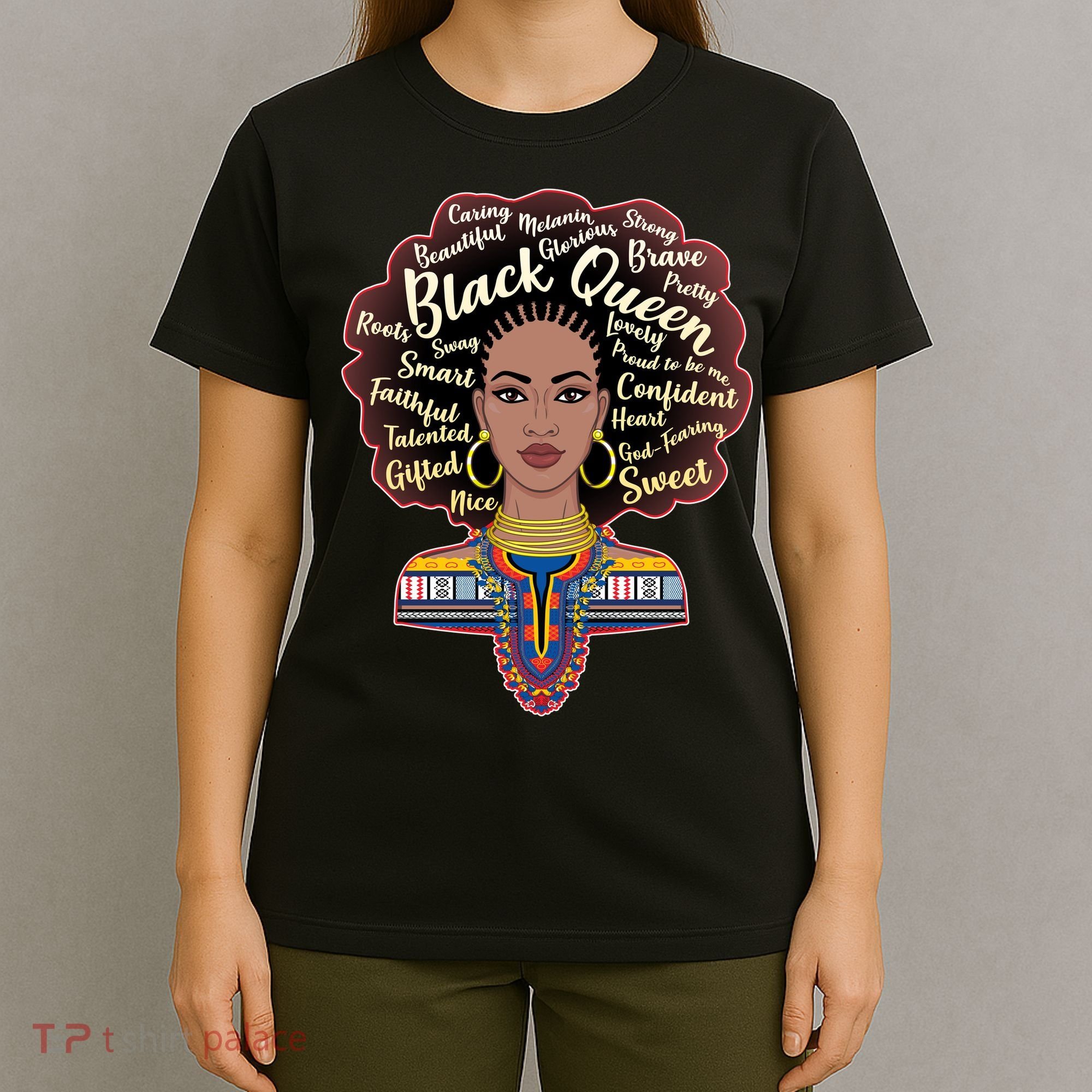 Dashiki Black Queen T-Shirt