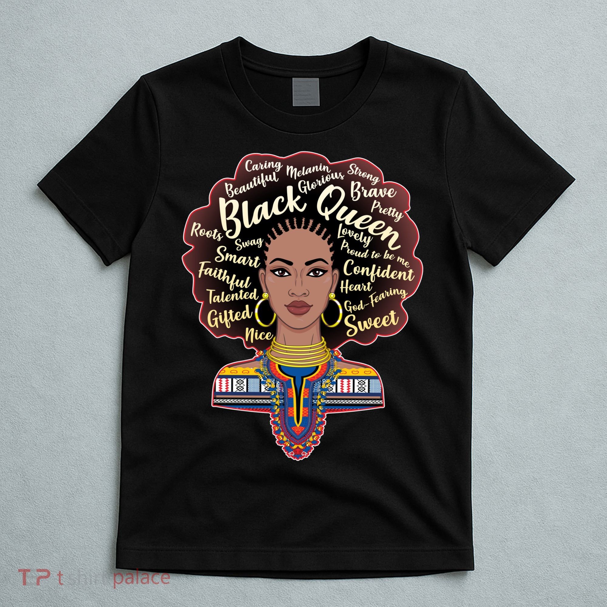 Dashiki Black Queen T-Shirt