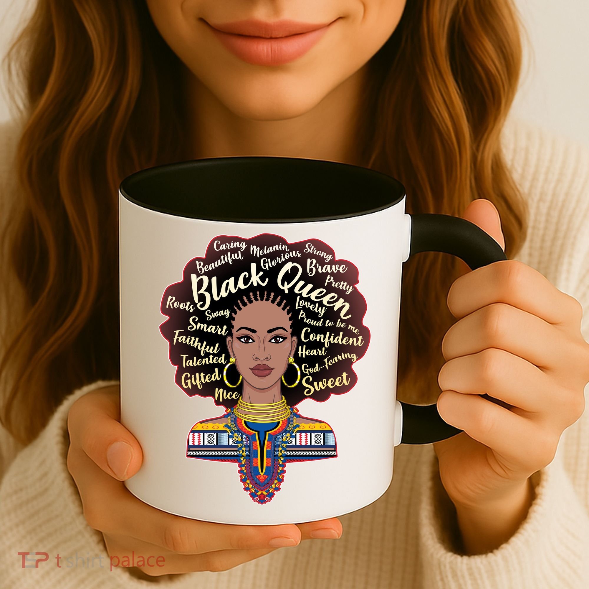 Dashiki Black Queen Coffee Mug