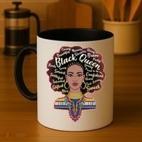 Dashiki Black Queen Coffee Mug thumb 4