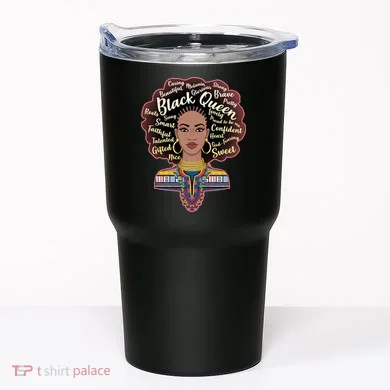 Dashiki Black Queen Tumbler