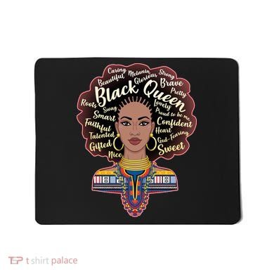 Dashiki Black Queen Mousepad