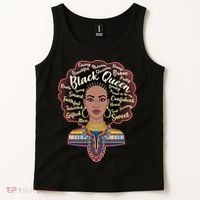 Dashiki Black Queen Tank Top thumb 2