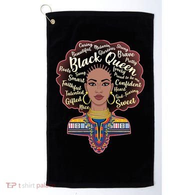 Dashiki Black Queen Golf Towel