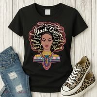 Dashiki Black Queen Women's T-Shirt thumb 3