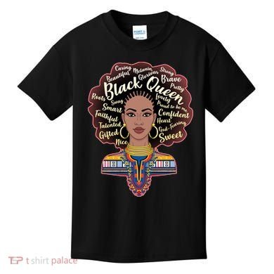 Dashiki Black Queen Kids T-Shirt