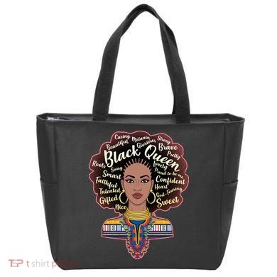 Dashiki Black Queen Tote Bag