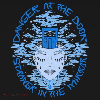 Danger At The Door Strangr In The Mirror Flat Bill Trucker Hat