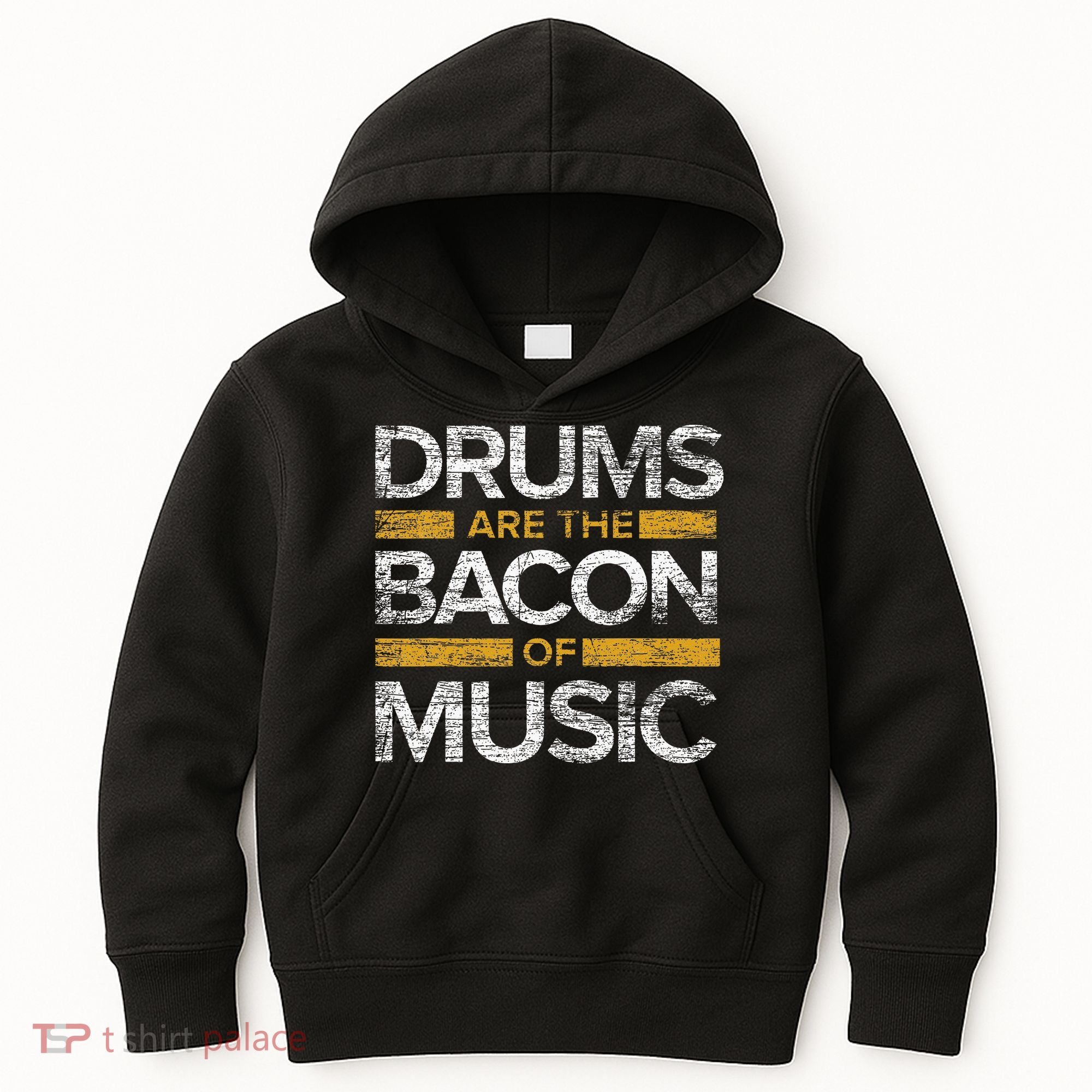 Drums Are The Bacon Of Music Drummer Drums Kids Hoodie
