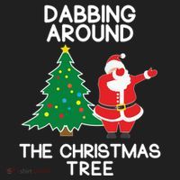 Dabbing Around The Christmas Tree Women's Sweatshirt thumb 2