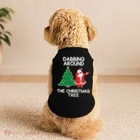 Dabbing Around The Christmas Tree Doggie Tank thumb 2