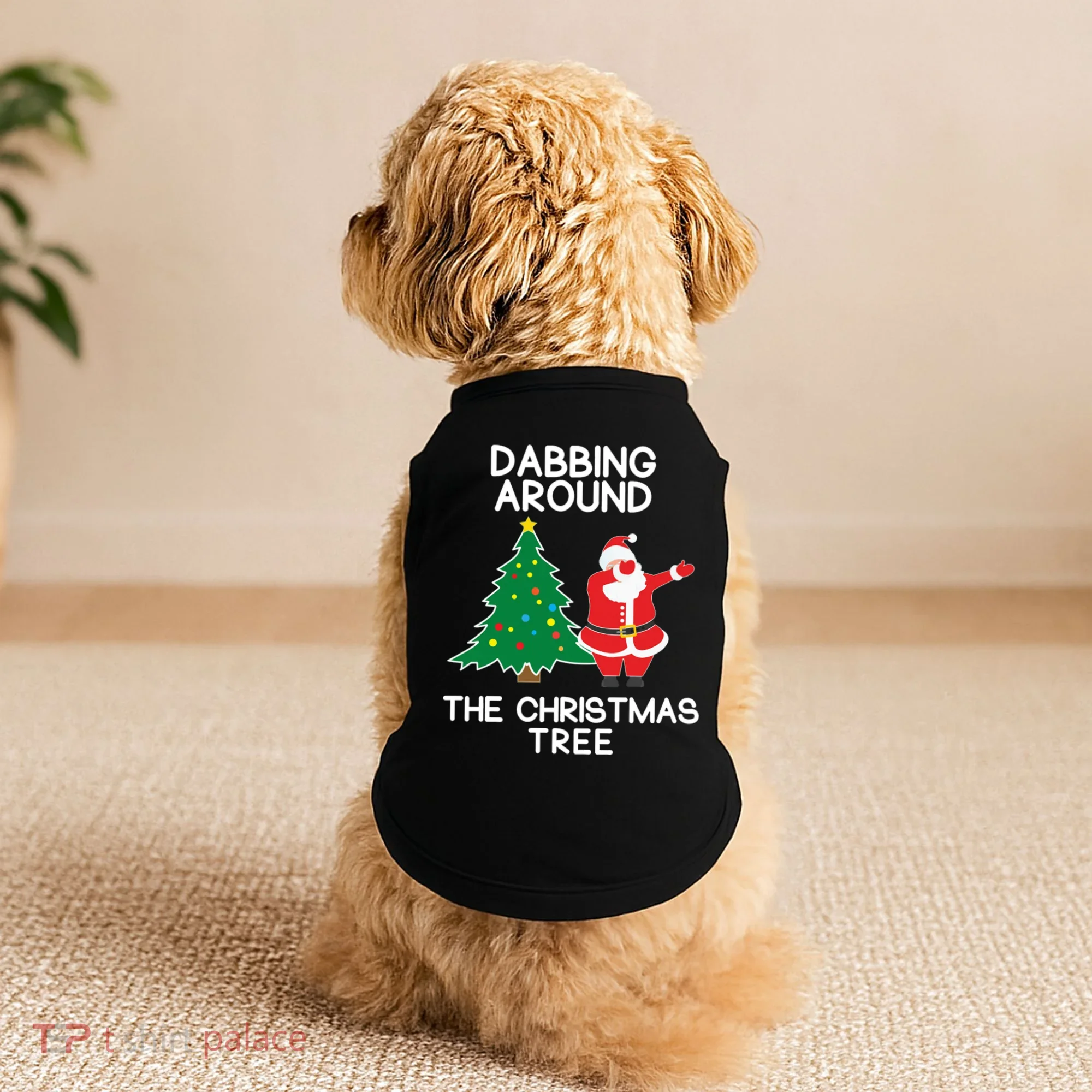 Dabbing Around The Christmas Tree Doggie Tank