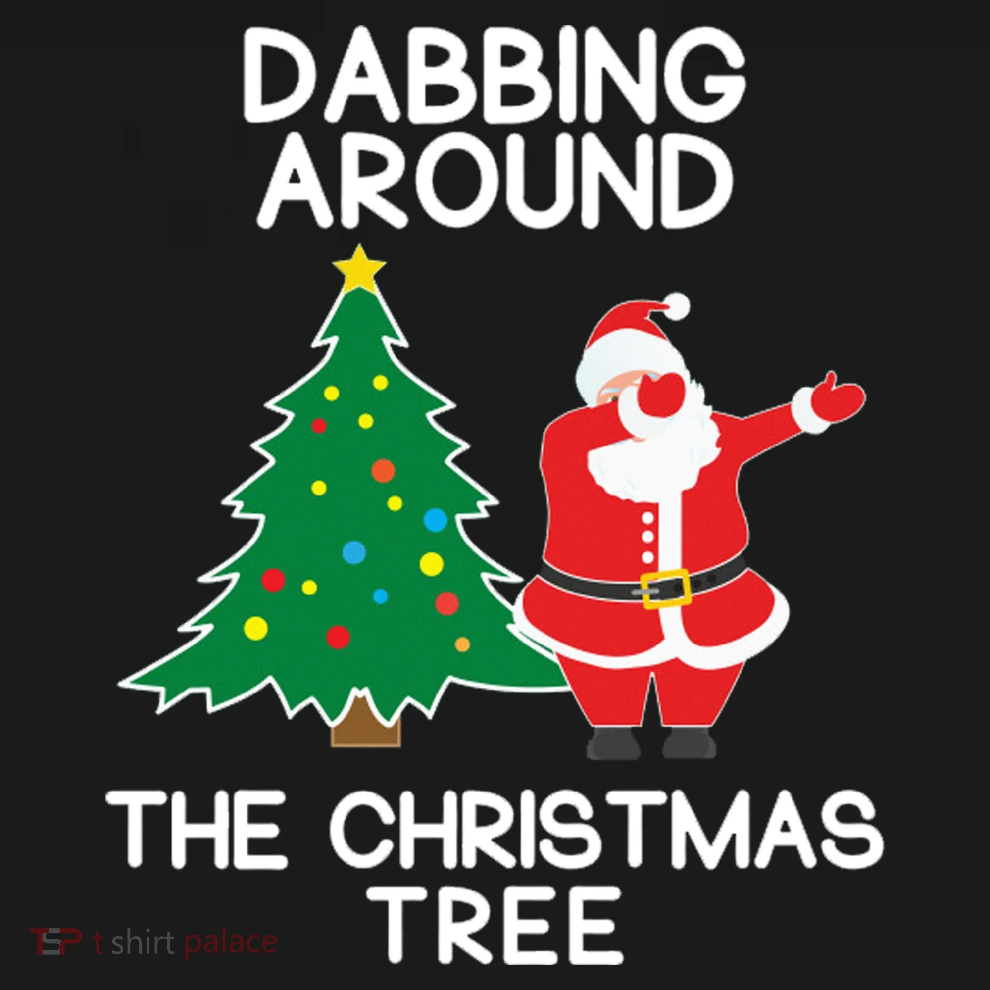 Dabbing Around The Christmas Tree Doggie Tank