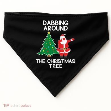 Dabbing Around The Christmas Tree USA-Made Doggie Bandana