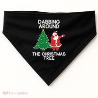 Dabbing Around The Christmas Tree USA-Made Doggie Bandana thumb 0