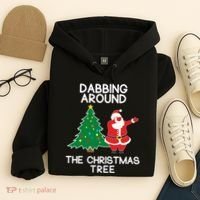 Dabbing Around The Christmas Tree Hoodie thumb 4