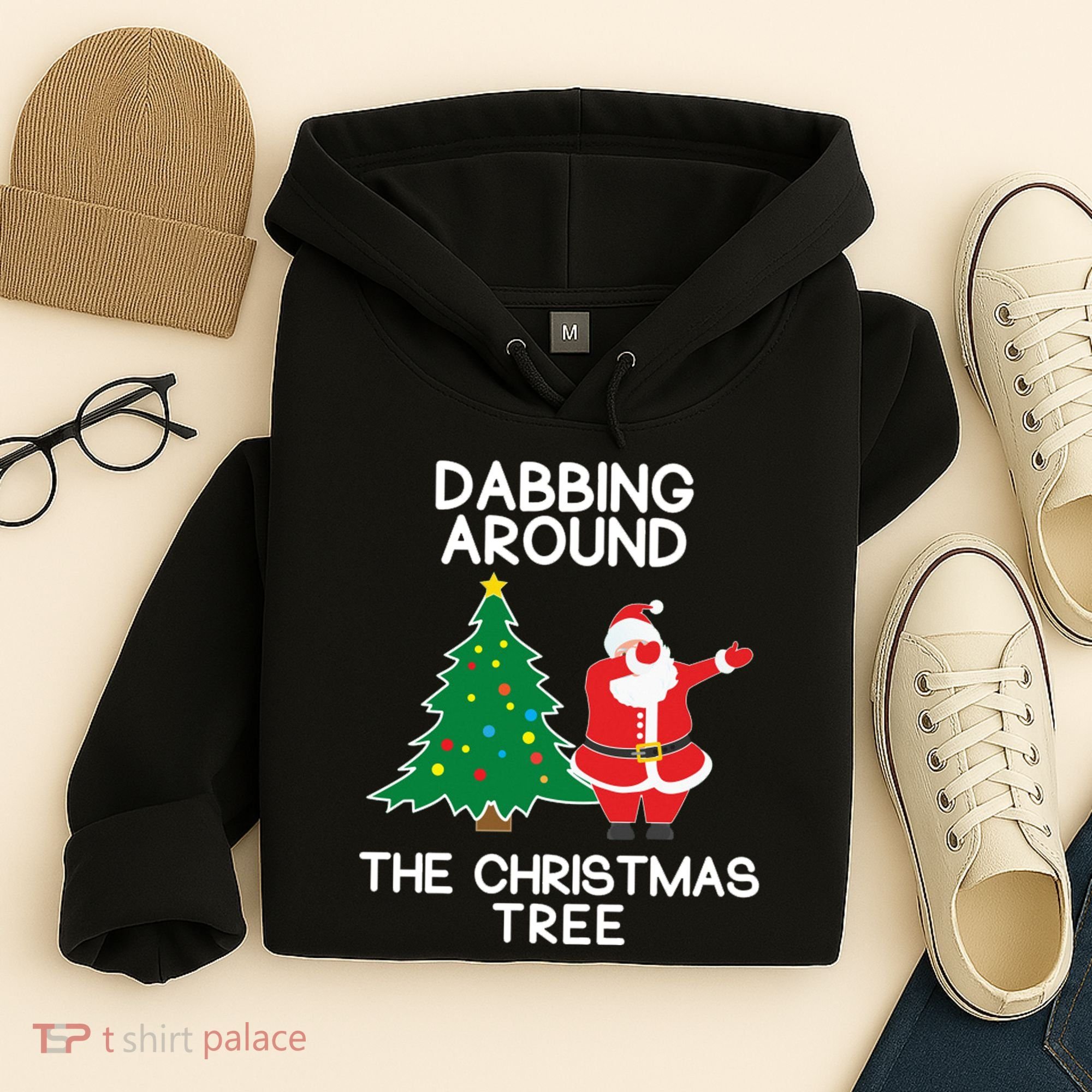 Dabbing Around The Christmas Tree Hoodie