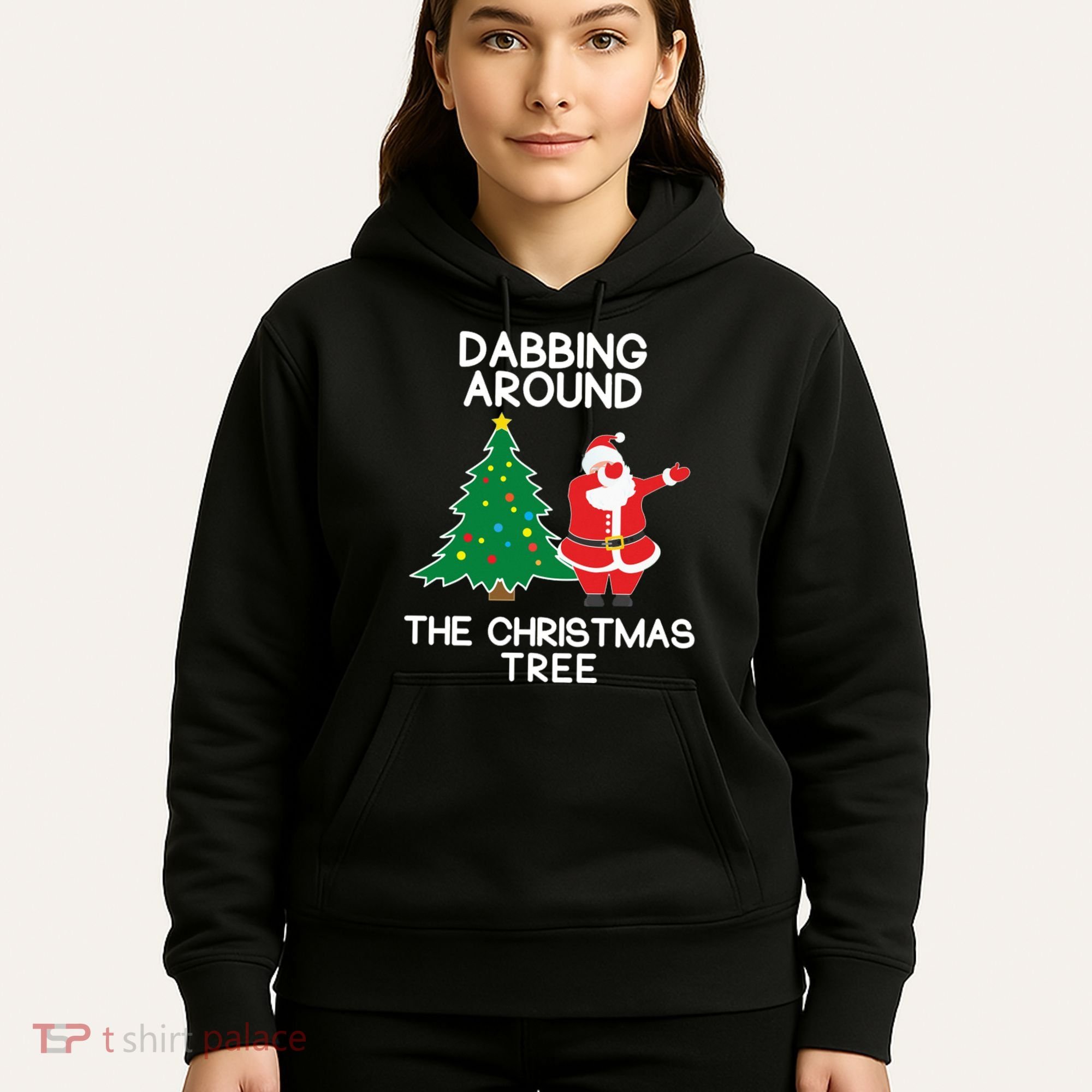 Dabbing Around The Christmas Tree Hoodie