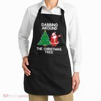 Dabbing Around The Christmas Tree Apron thumb 2