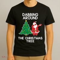 Dabbing Around The Christmas Tree T-Shirt thumb 3