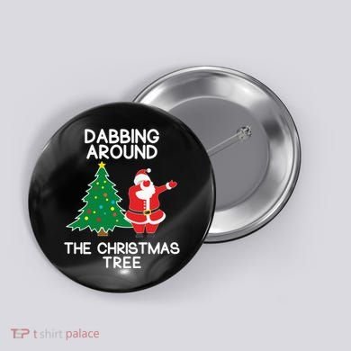 Dabbing Around The Christmas Tree Button