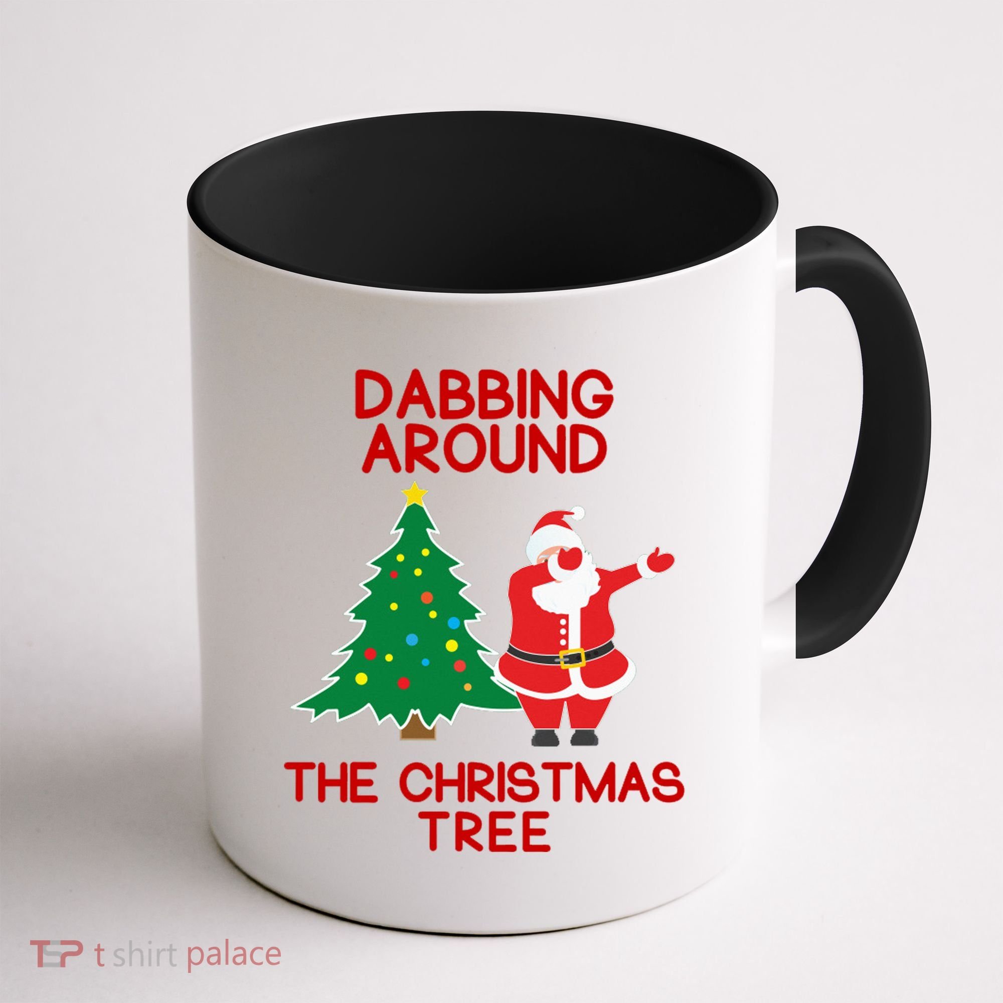Dabbing Around The Christmas Tree Coffee Mug