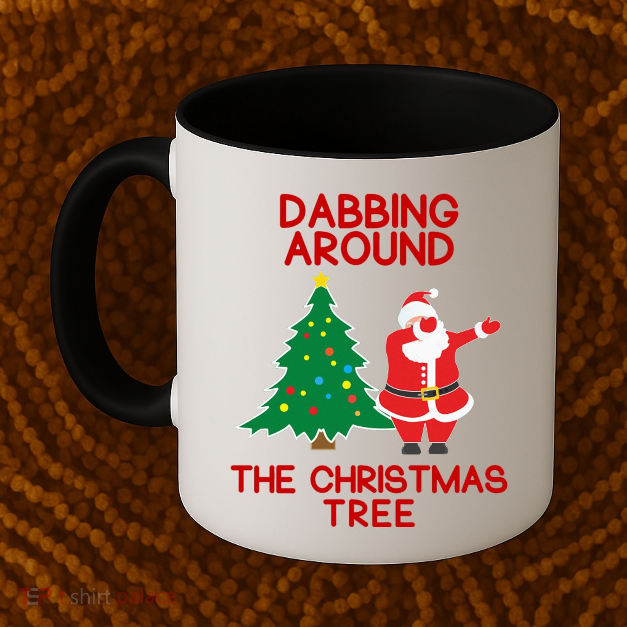 Dabbing Around The Christmas Tree Coffee Mug