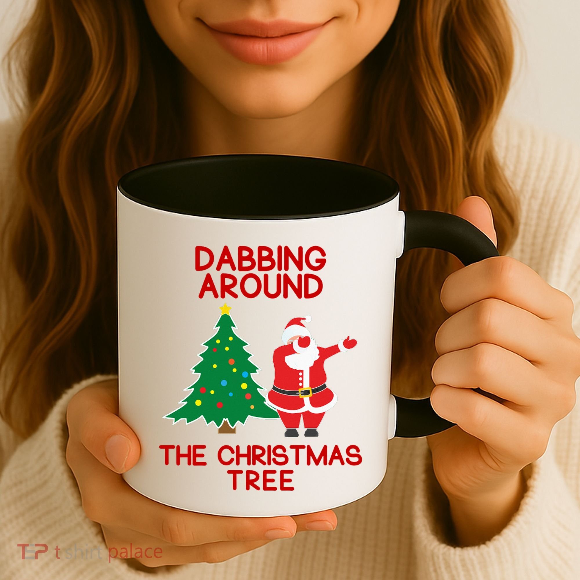 Dabbing Around The Christmas Tree Coffee Mug