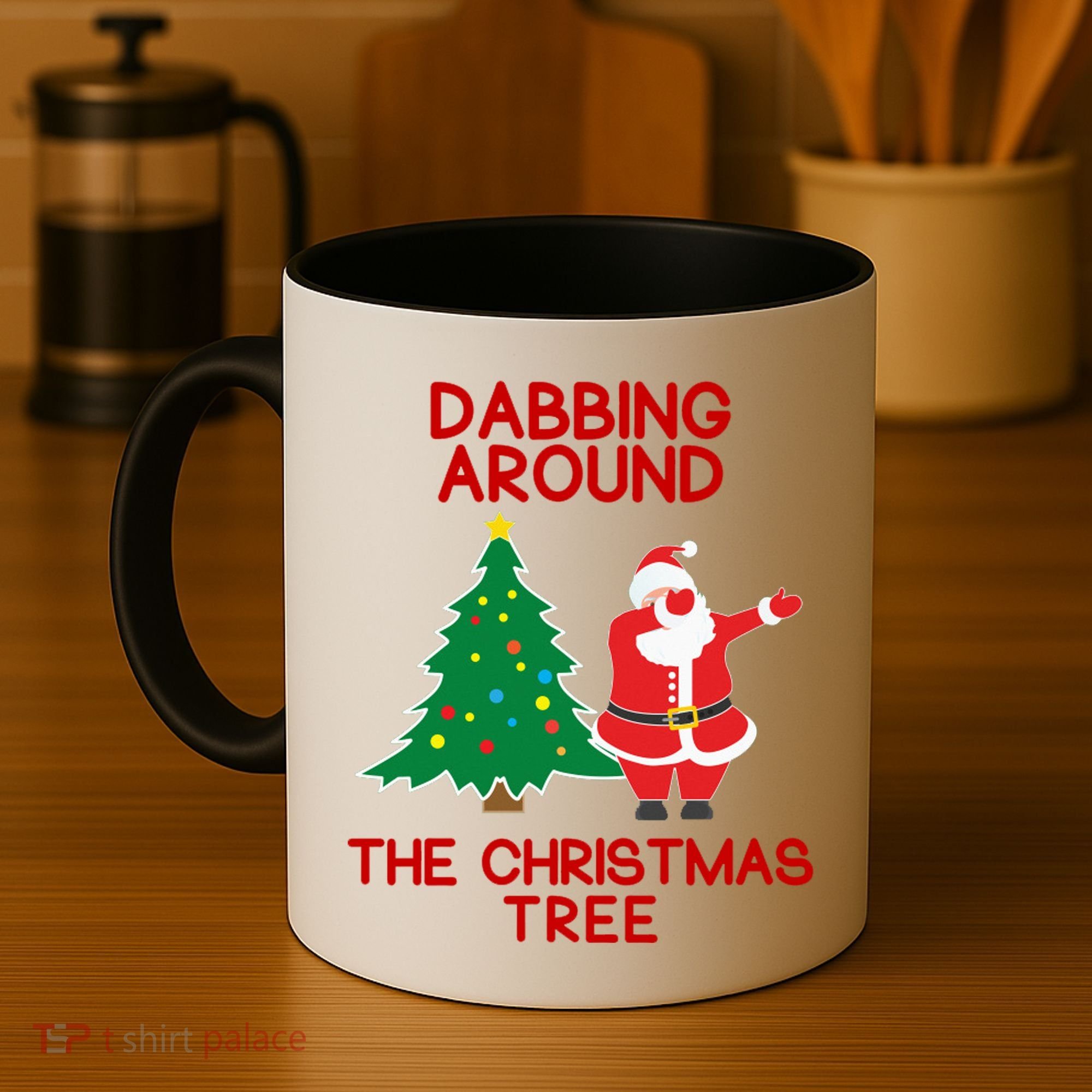 Dabbing Around The Christmas Tree Coffee Mug
