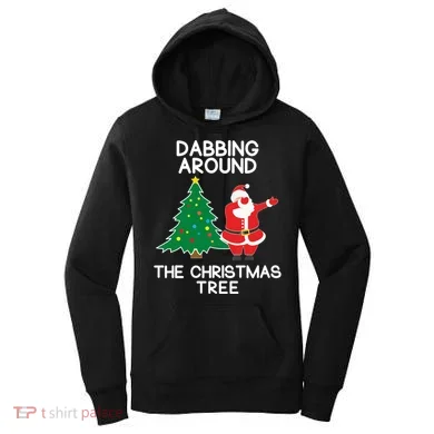 Dabbing Around The Christmas Tree Women's Hoodie