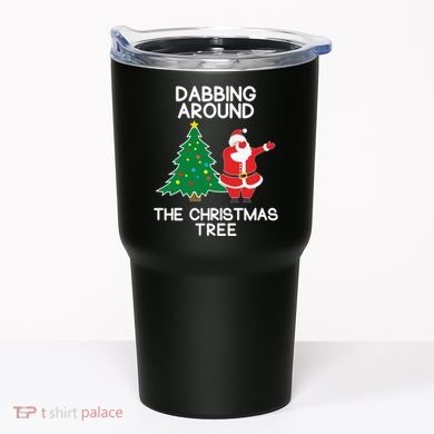 Dabbing Around The Christmas Tree Tumbler